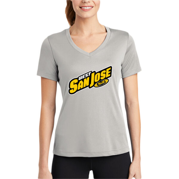 West San Jose NJB Women's PosiCharge Competitor V Neck Tee Thumbnail